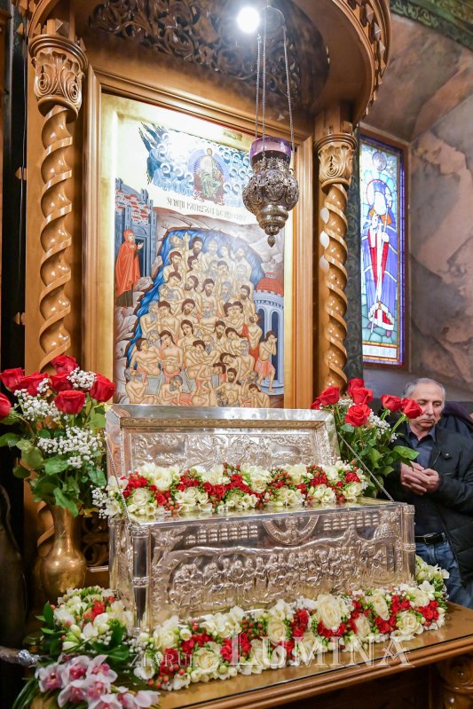 ­Sfinții 40 de Mucenici, cinstiți la Mănăstirea Antim din Capitală 140595