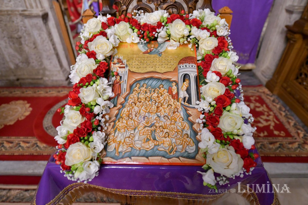 ­Sfinții 40 de Mucenici, cinstiți la Mănăstirea Antim din Capitală 140599