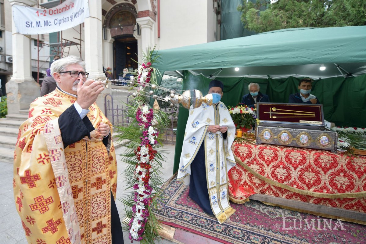 Sărbătorirea Mucenicului Ciprian la Biserica Zlătari din Capitală 154003