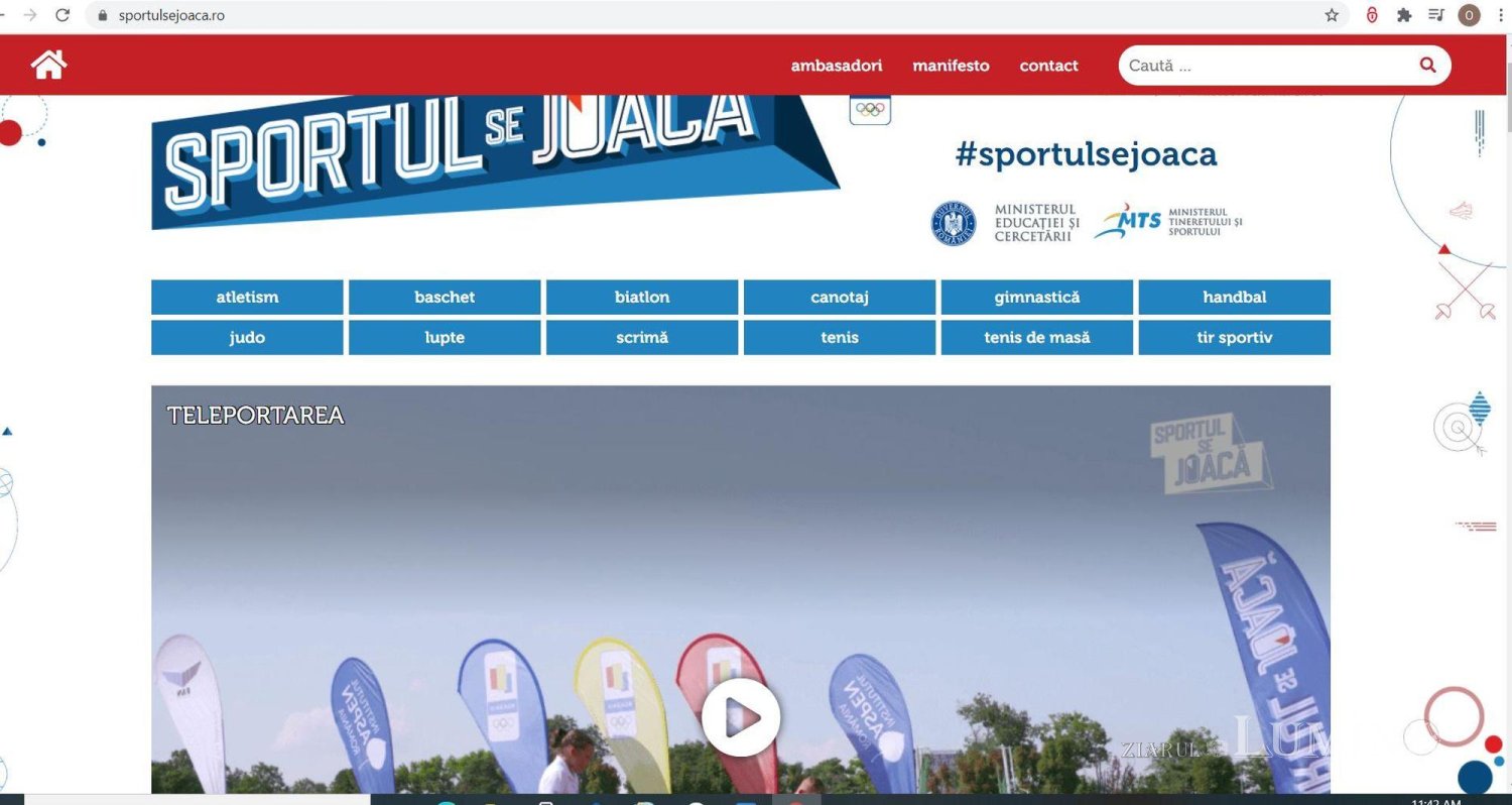 „Sportul  se joacă” on-line 156070