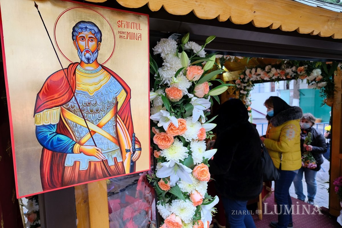 Sfântul Mina, sărbătorit la biserica sa din centrul Capitalei 157186