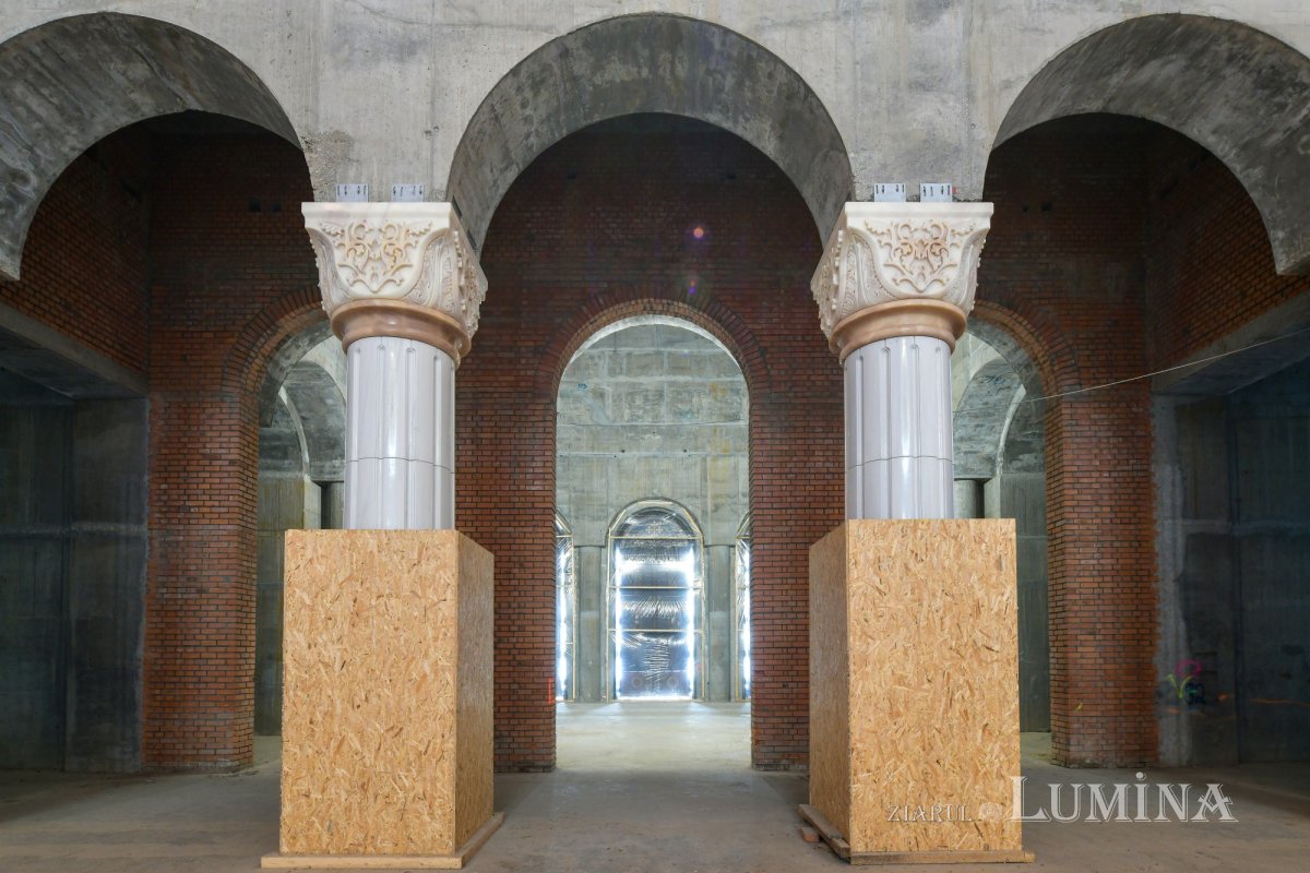 Şantierul Catedralei Naţionale în mijlocul iernii  162231