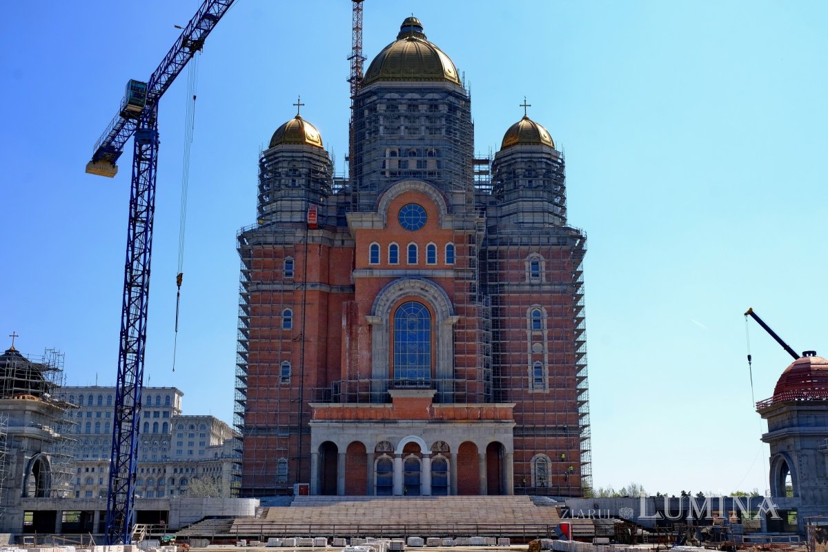 Şantierul Catedralei Mântuirii Neamului în preajma sărbătorilor pascale  169008