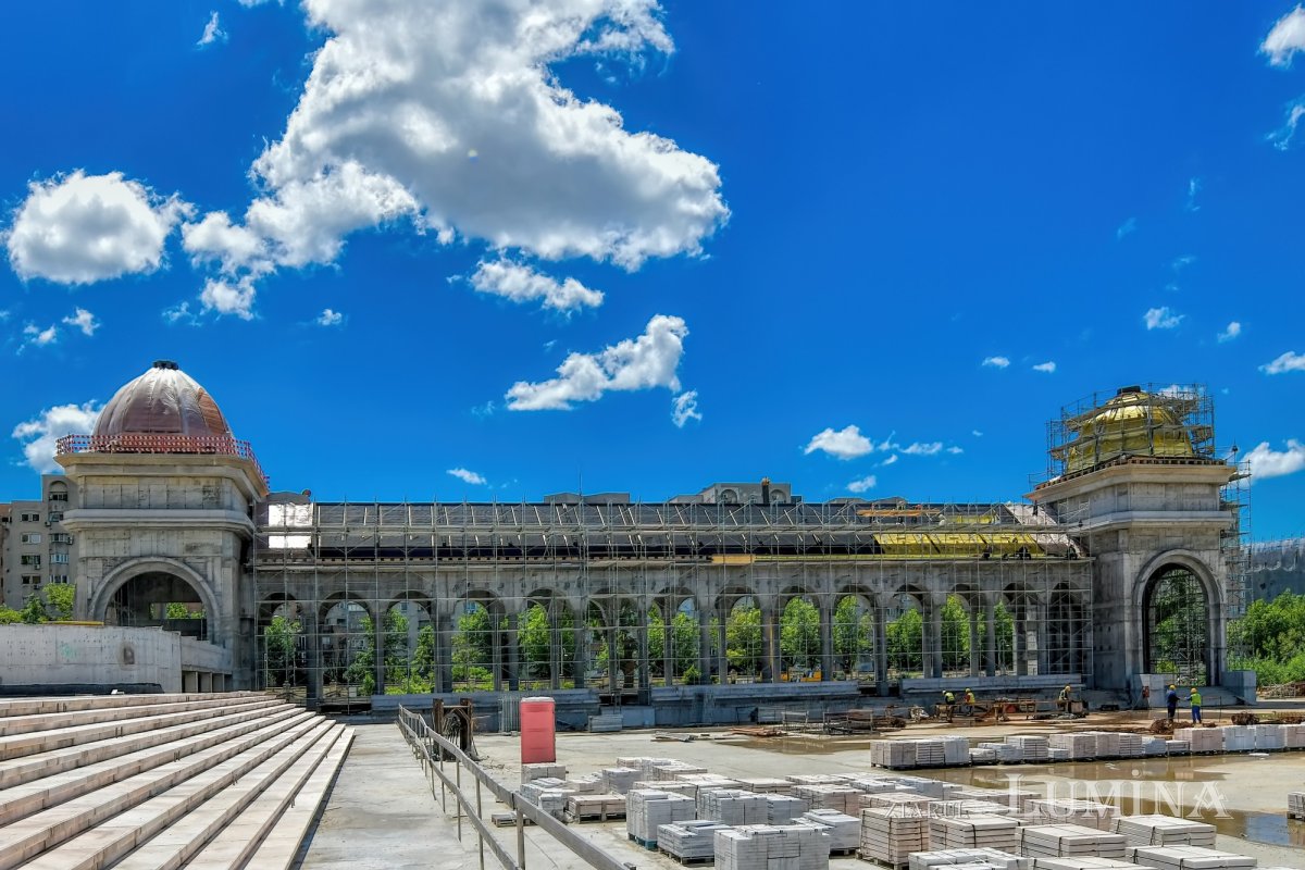 Stadiul lucrărilor pe șantierul Catedralei Naționale la finalul primăverii 171388