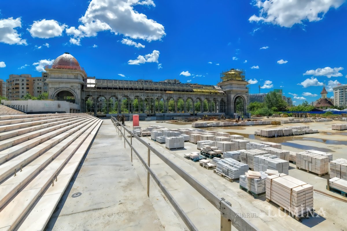 Stadiul lucrărilor pe șantierul Catedralei Naționale la finalul primăverii 171389