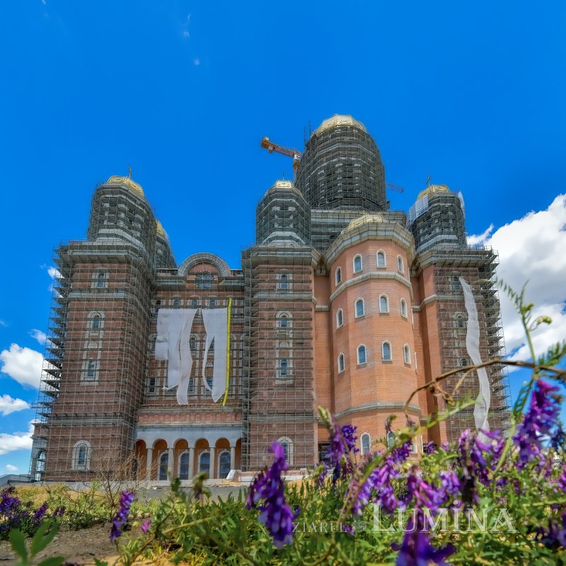 Stadiul lucrărilor pe șantierul Catedralei Naționale la finalul primăverii 171398