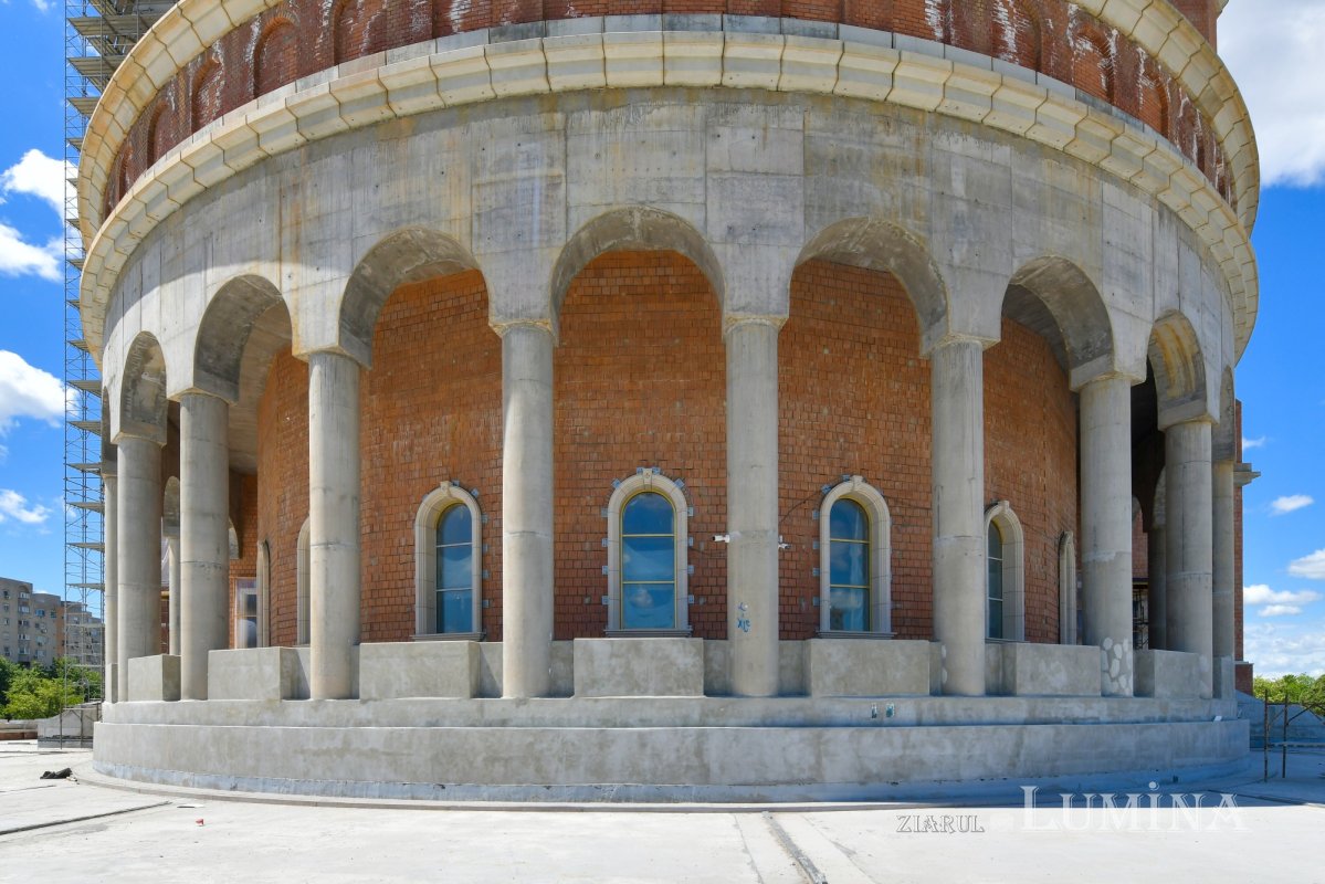 Stadiul lucrărilor pe șantierul Catedralei Naționale la finalul primăverii 171401