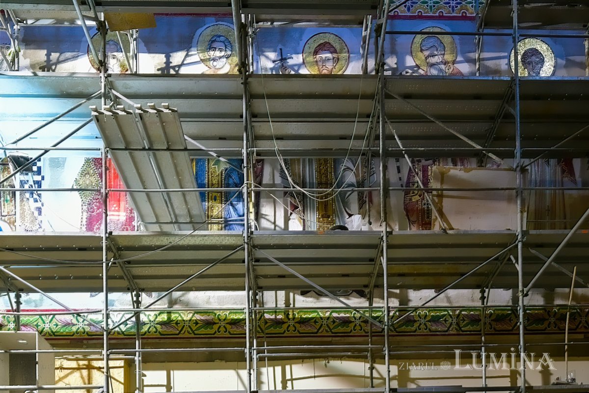 Stadiul lucrărilor pe șantierul Catedralei Naționale la finalul primăverii 171407