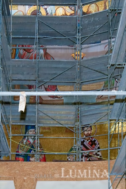 Stadiul lucrărilor pe șantierul Catedralei Naționale la finalul primăverii 171412