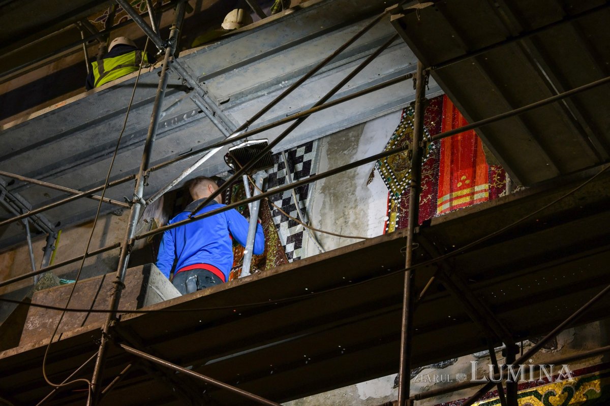 Stadiul lucrărilor pe șantierul Catedralei Naționale la finalul primăverii 171413