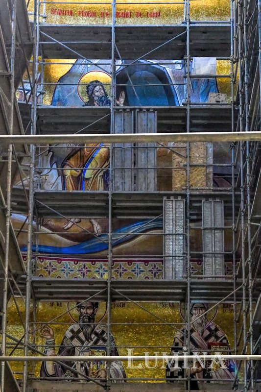 Stadiul lucrărilor pe șantierul Catedralei Naționale la finalul primăverii 171418