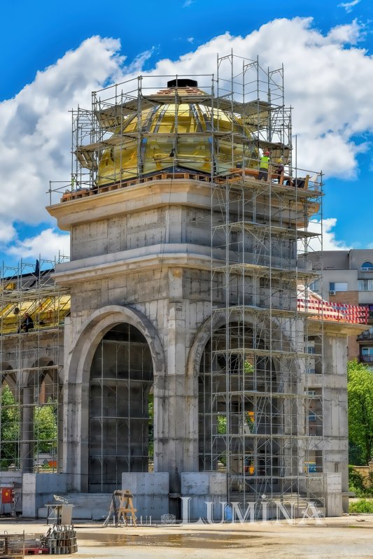 Stadiul lucrărilor pe șantierul Catedralei Naționale la finalul primăverii 171424