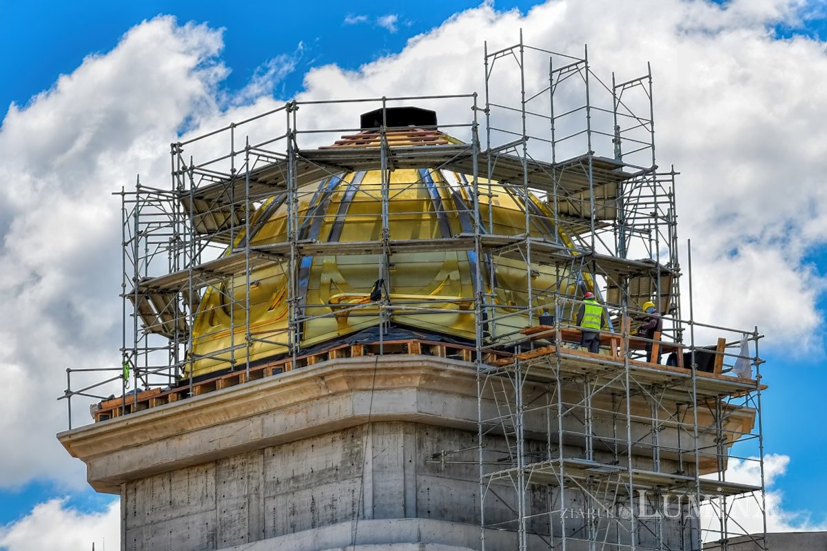 Stadiul lucrărilor pe șantierul Catedralei Naționale la finalul primăverii 171425