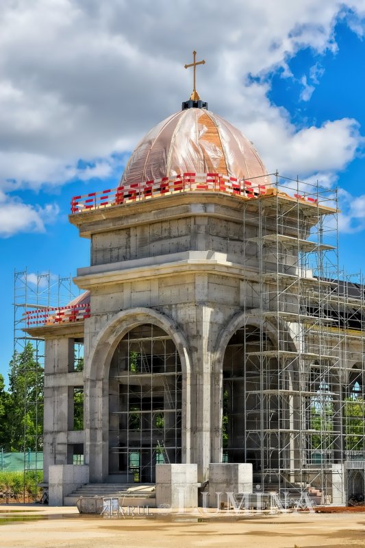 Stadiul lucrărilor pe șantierul Catedralei Naționale la finalul primăverii 171427