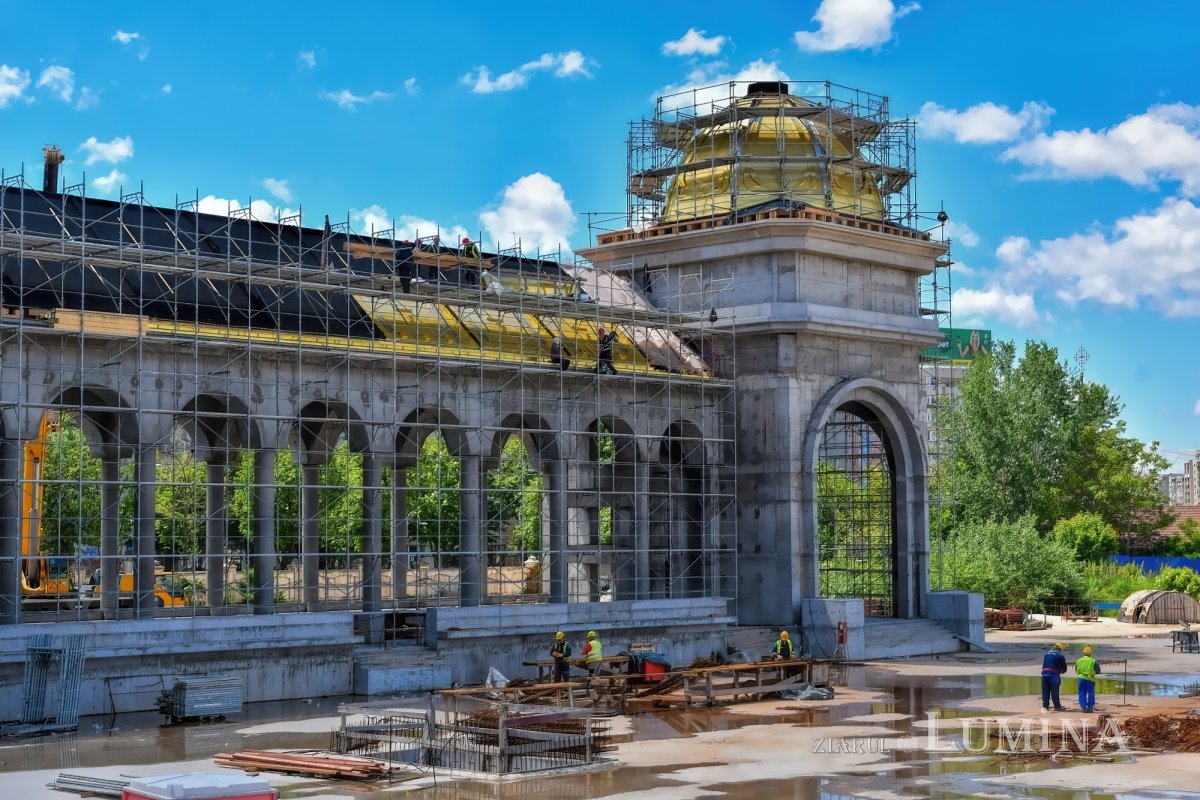 Stadiul lucrărilor pe șantierul Catedralei Naționale la finalul primăverii 171430