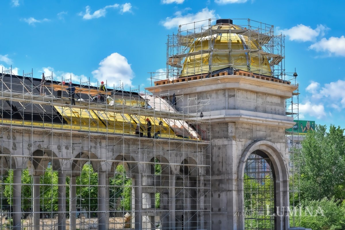 Stadiul lucrărilor pe șantierul Catedralei Naționale la finalul primăverii 171431