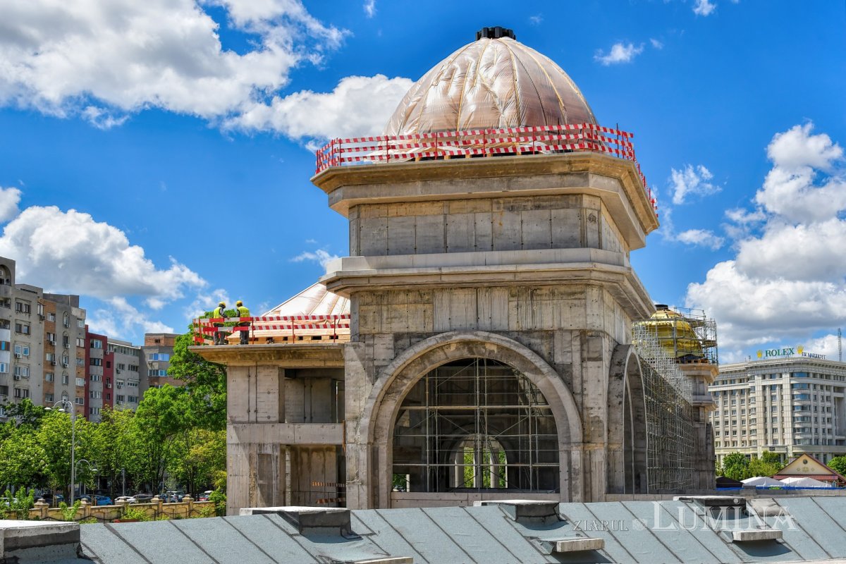 Stadiul lucrărilor pe șantierul Catedralei Naționale la finalul primăverii 171436