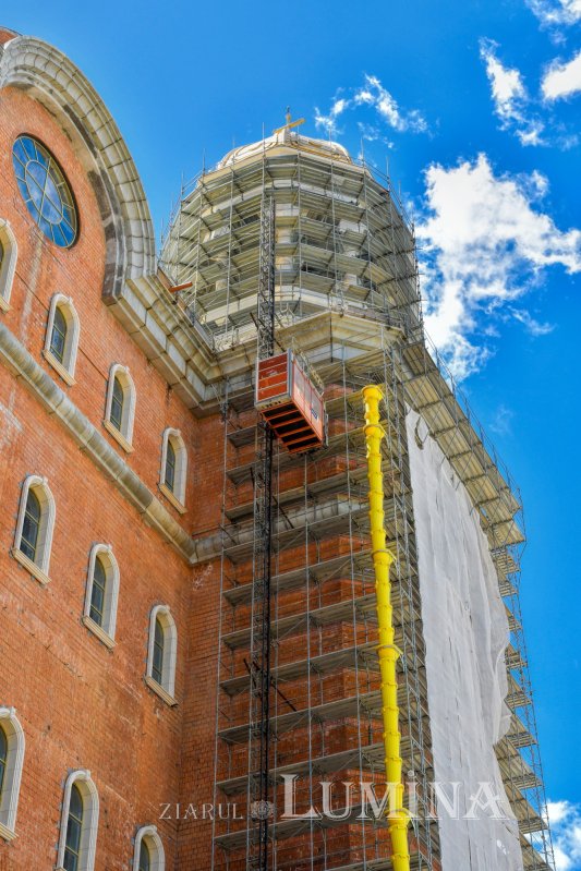 Stadiul lucrărilor pe șantierul Catedralei Naționale la finalul primăverii 171439