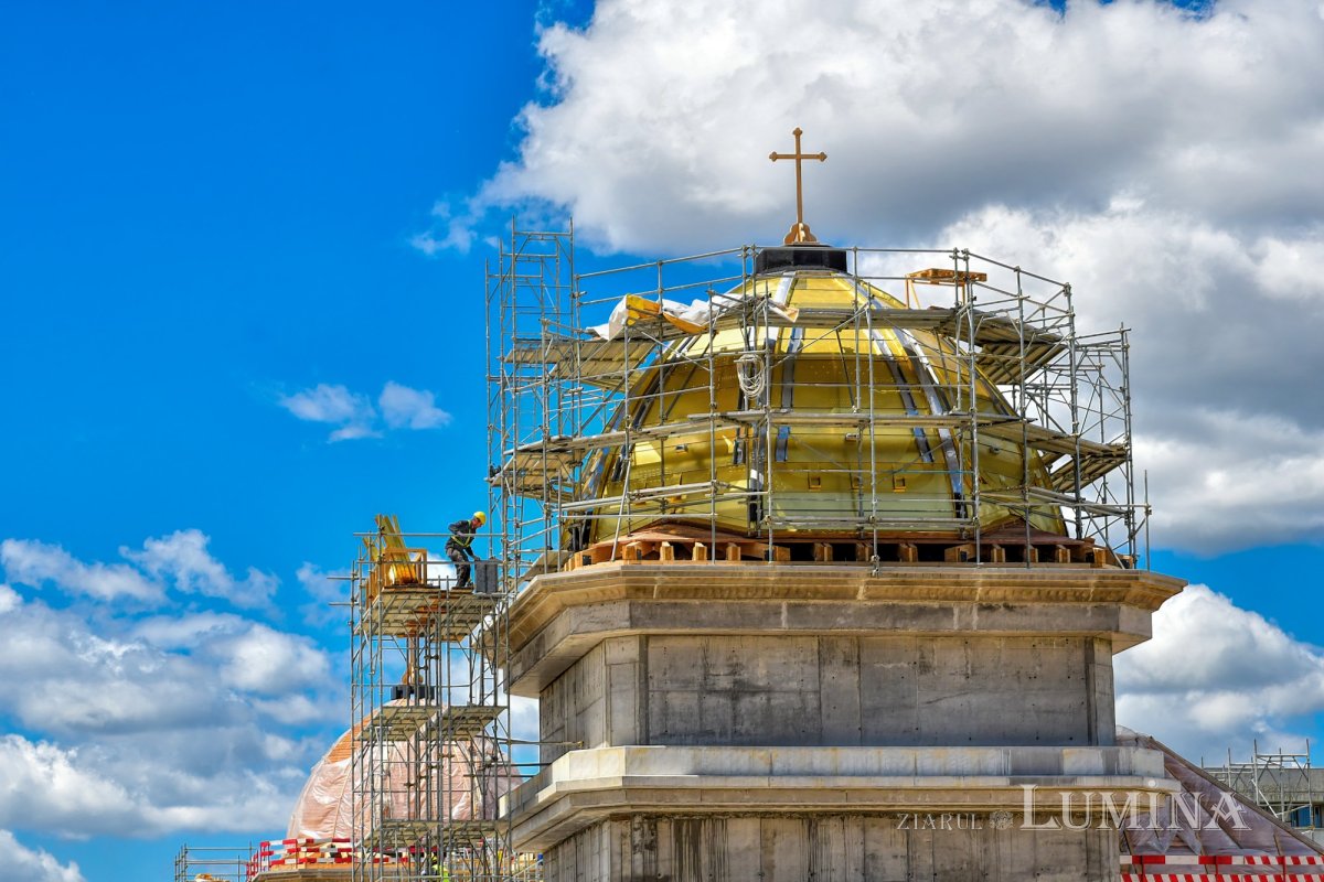 Stadiul lucrărilor pe șantierul Catedralei Naționale la finalul primăverii 171440