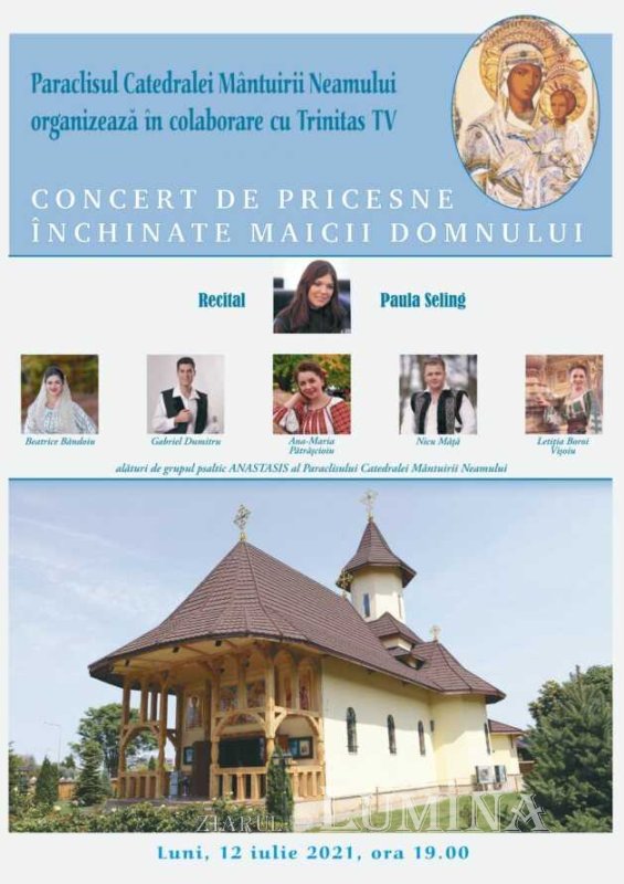 Cinstirea Sfintei Icoane a Maicii Domnului „Prodromiţa”, hramul de vară al Paraclisului Catedralei Naţionale - program 176590