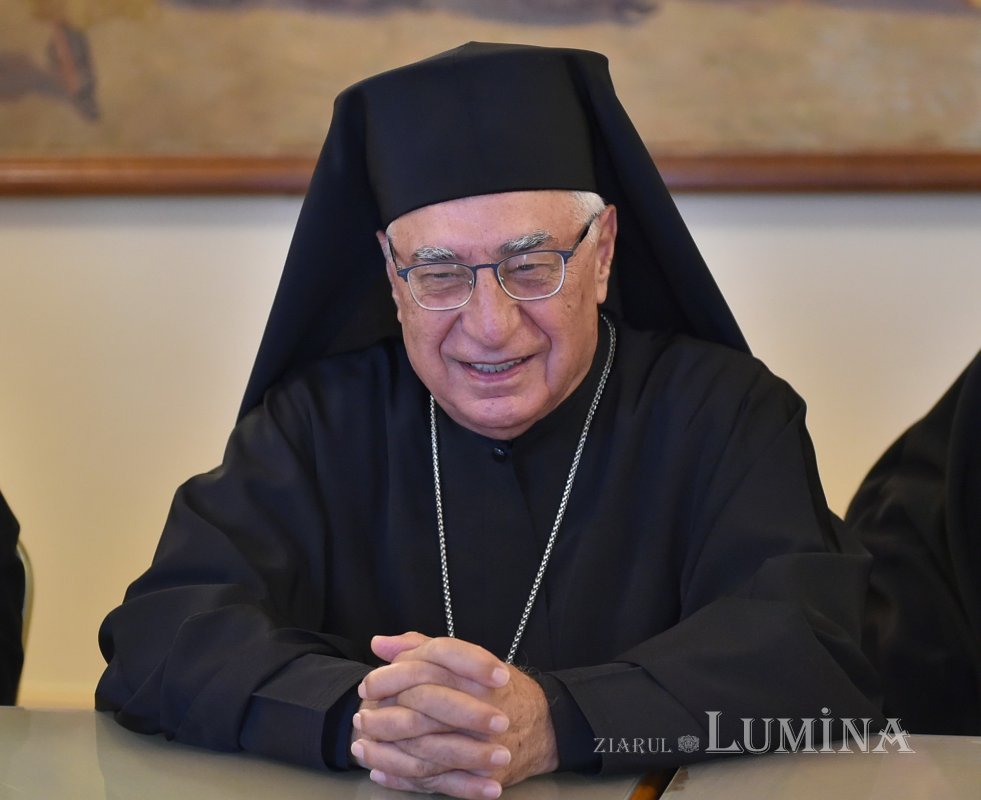 Întâistătătorul Bisericii Greco-Catolice Melkite în vizită la Patriarhia Română 185175