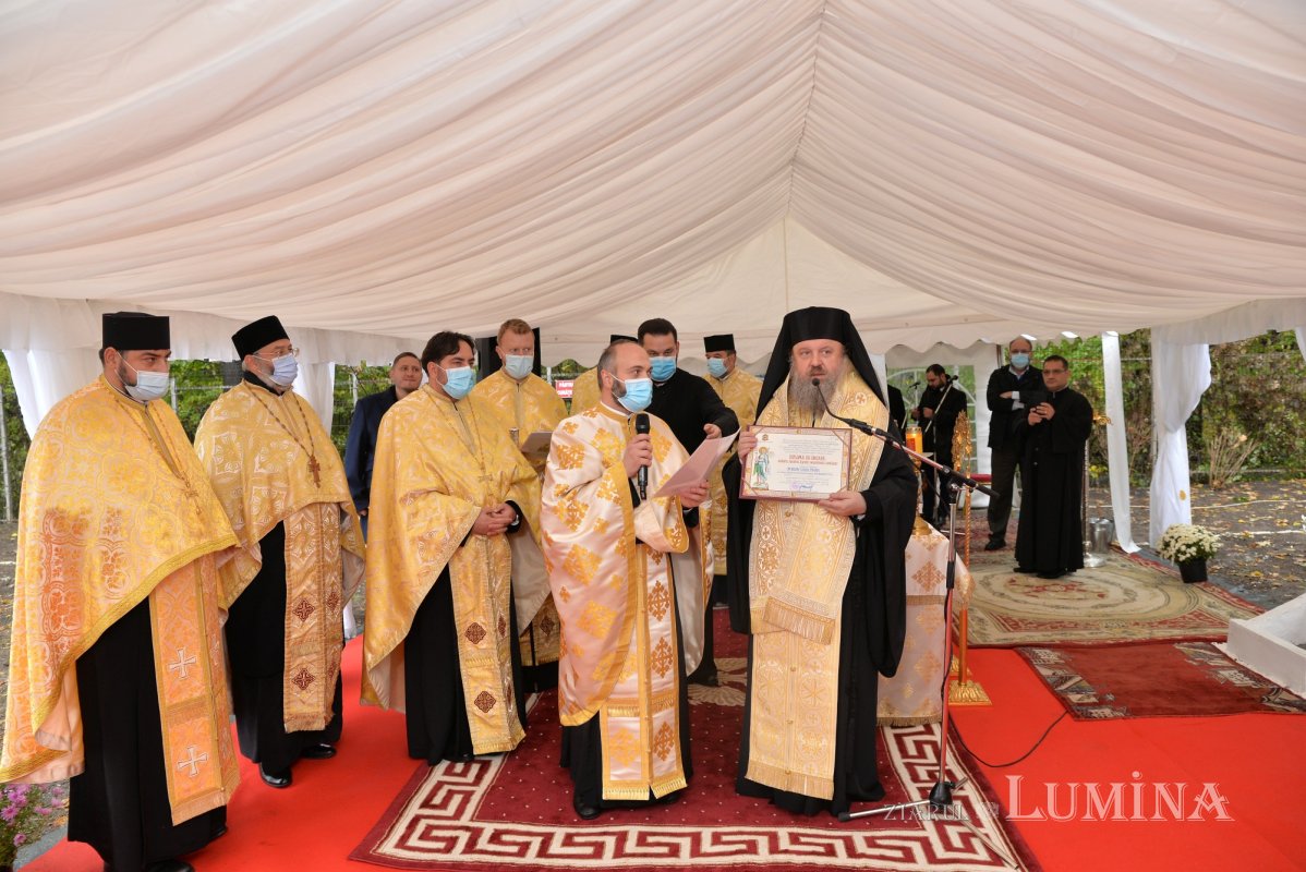 Piatră de temelie pentru noua biserică a Institutului Oncologic din București 188498