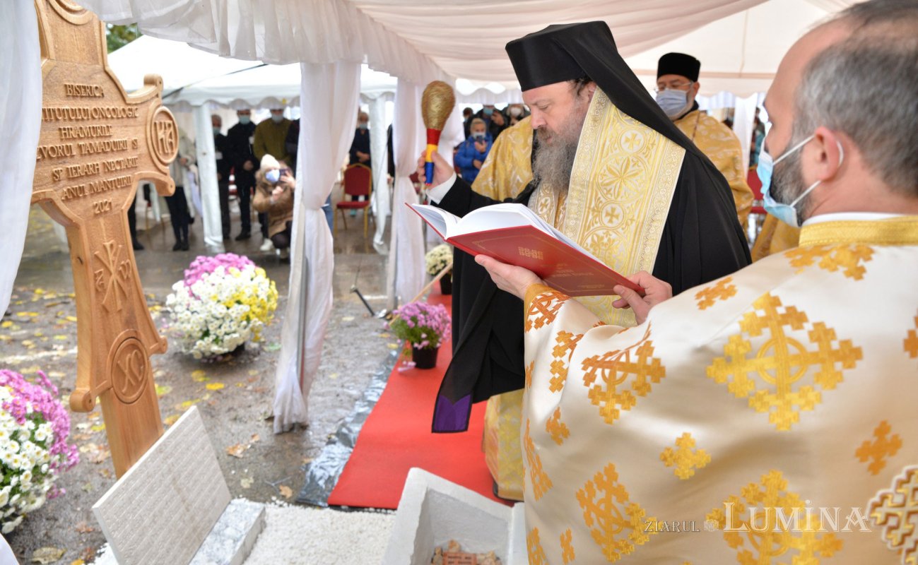 Piatră de temelie pentru noua biserică a Institutului Oncologic din București 188506