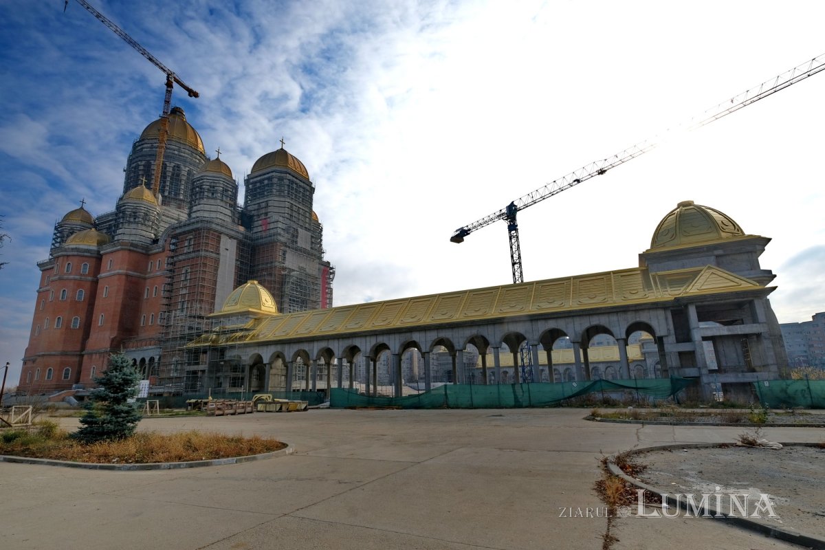 Şantierul Catedralei Naționale la trei ani de la sfințirea Altarului 193671