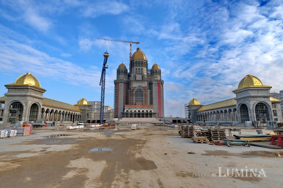 Şantierul Catedralei Naționale la trei ani de la sfințirea Altarului 193680