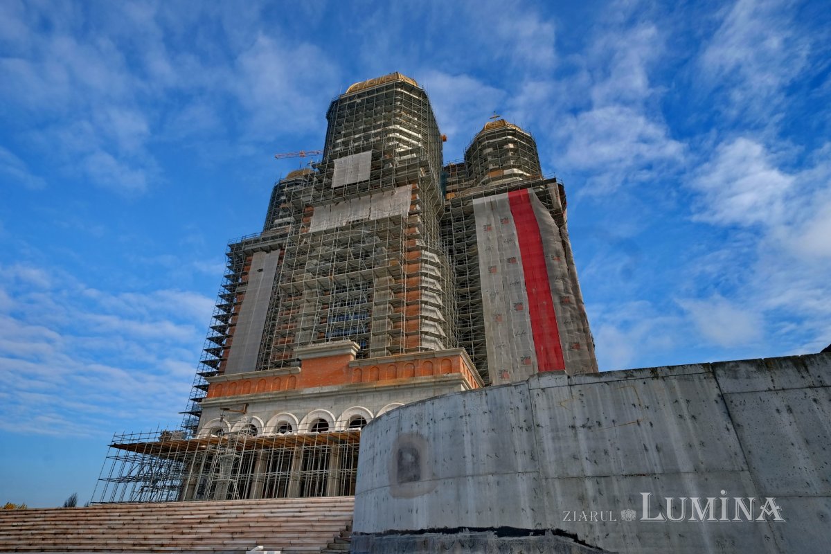 Şantierul Catedralei Naționale la trei ani de la sfințirea Altarului 193686