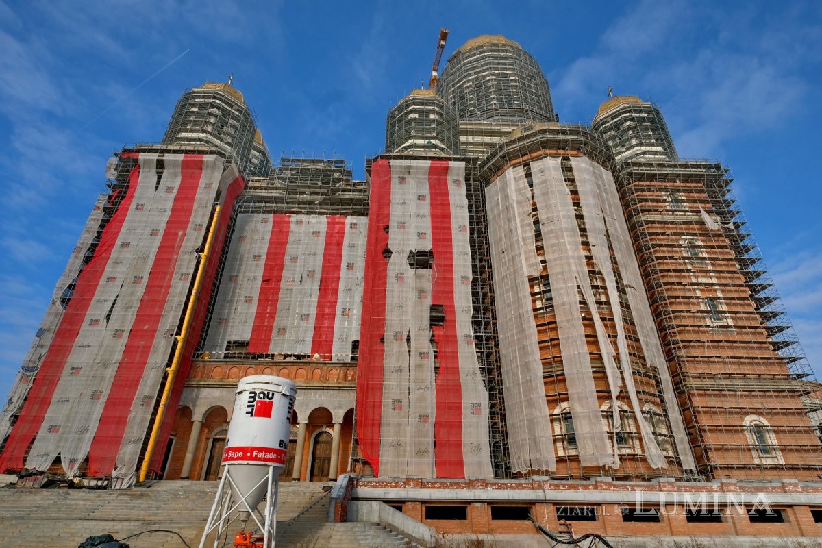 Şantierul Catedralei Naționale la trei ani de la sfințirea Altarului 193690