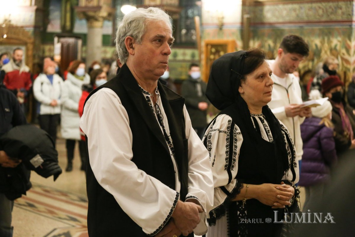 Slujba trecerii dintre ani la Catedrala Mitropolitană din Sibiu 199229