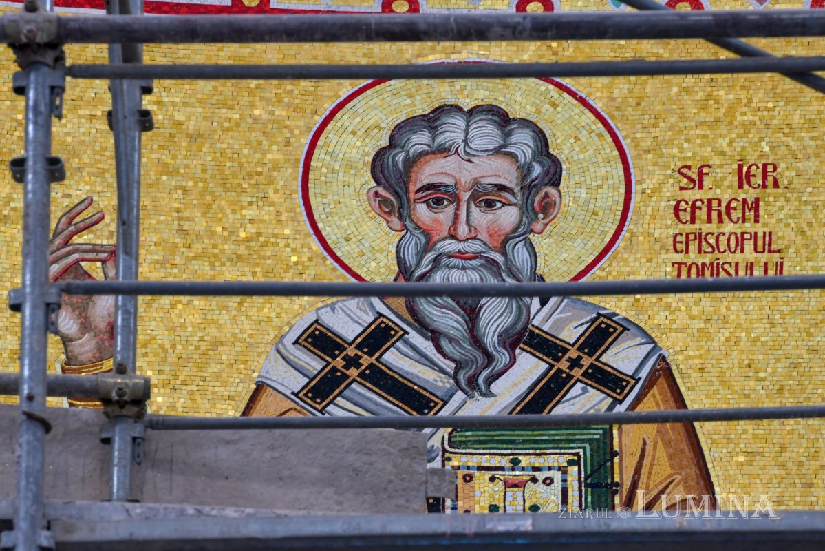 Șantierul Catedralei Mântuirii Neamului la început de an 200562