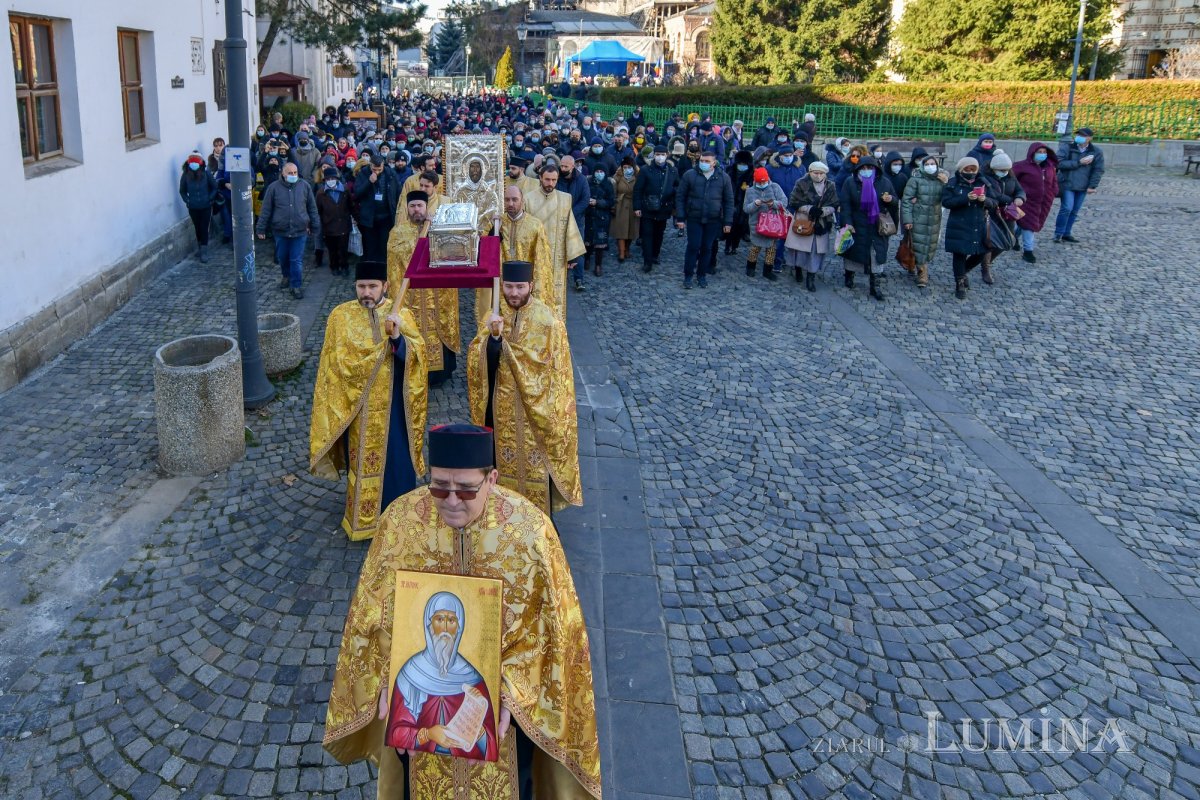 Procesiune cu icoana și moaștele Sfântului Antonie cel Mare în Capitală 200858