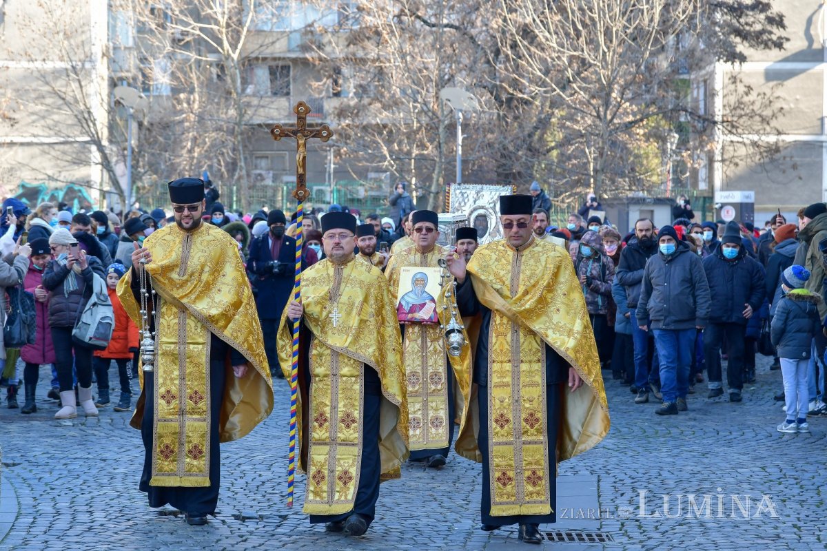 Procesiune cu icoana și moaștele Sfântului Antonie cel Mare în Capitală 200886