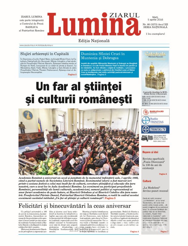 Un cotidian promotor al valorilor noastre creștine, culturale, sociale 203680