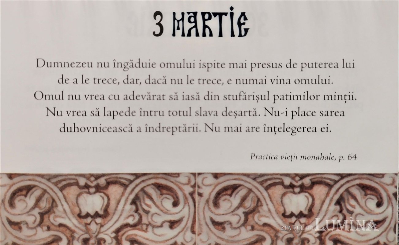 Calendar cu texte din opera părintelui Arsenie Boca, apărut la Sibiu 205269