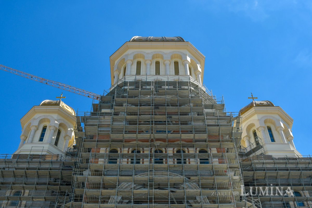 Progresul șantierului Catedralei Naționale în apropierea sărbătorilor pascale 210411