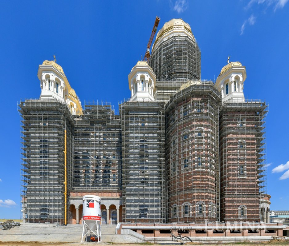 Progresul șantierului Catedralei Naționale în apropierea sărbătorilor pascale 210413