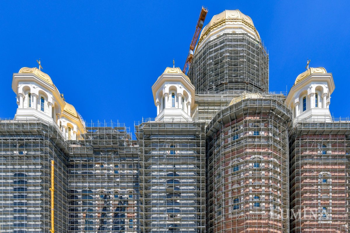 Progresul șantierului Catedralei Naționale în apropierea sărbătorilor pascale 210415