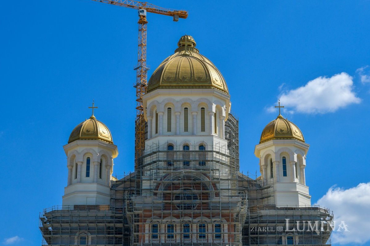 Progresul șantierului Catedralei Naționale în apropierea sărbătorilor pascale 210418