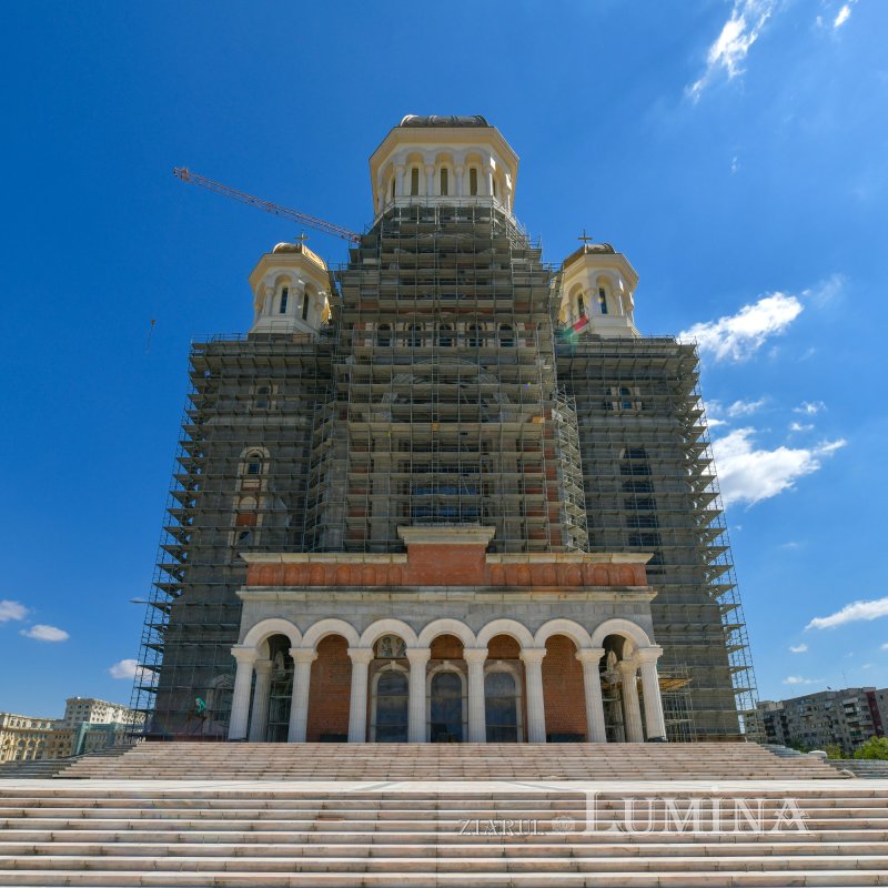 Progresul șantierului Catedralei Naționale în apropierea sărbătorilor pascale 210424
