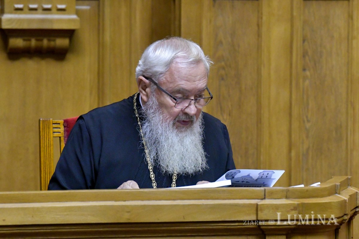 Membrii Sfântului Sinod s-au reunit în ședință de lucru la Palatul Patriarhiei 227962