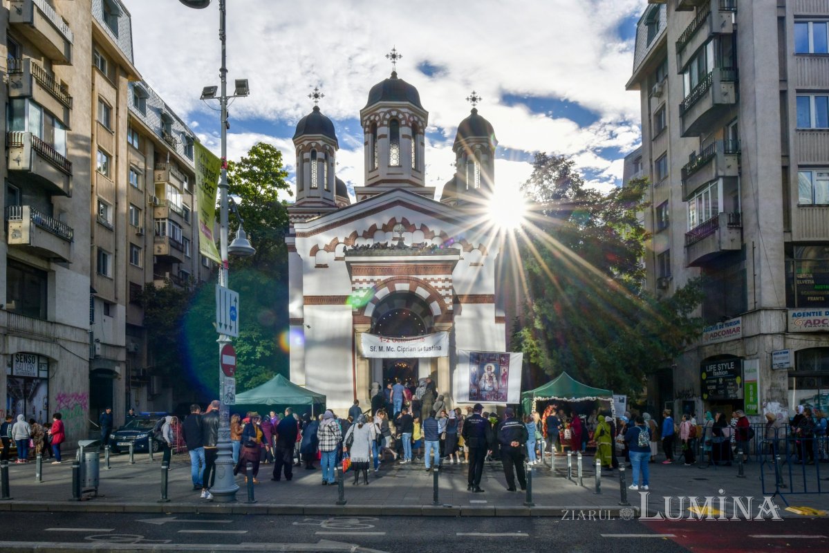 Mucenicii Ciprian și Iustina, pomeniți la biserica lor din Capitală 228291