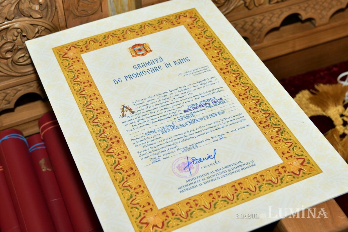 Ridicări în rang pentru ostenitori din ogorul Bisericii  234916