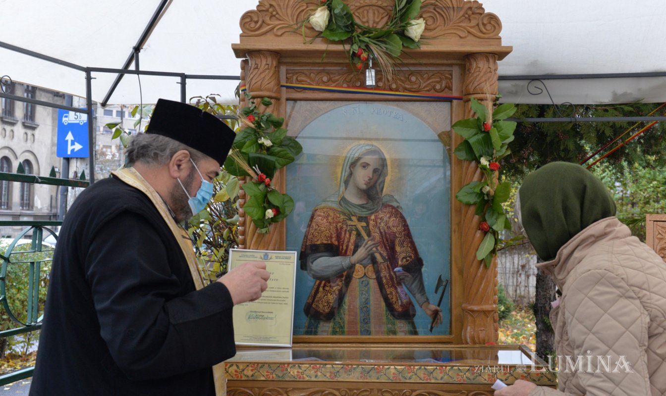 Sfânta Muceniță Filofteia cinstită la Parohia Oborul Vechi din Capitală 236765