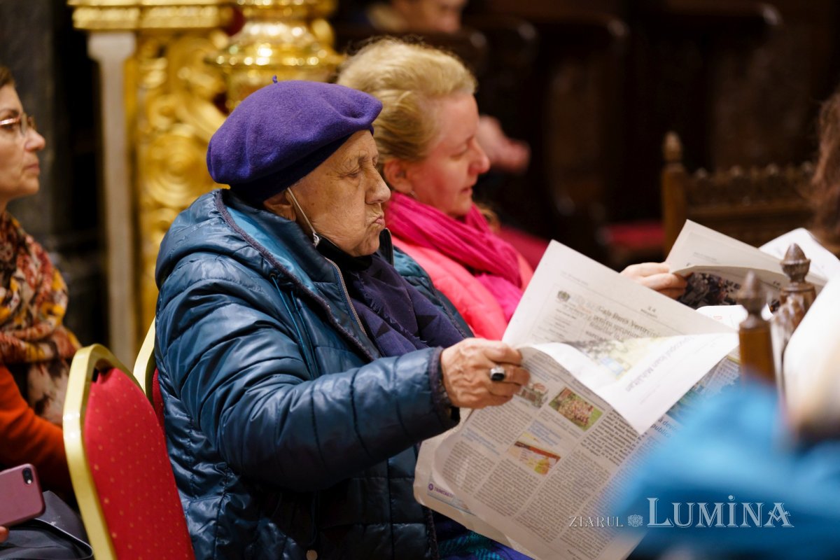 Episcopul Hușilor a conferențiat la Biserica Domnița Bălașa din Capitală 248027