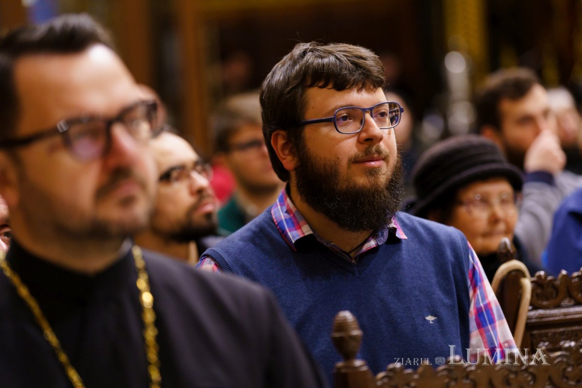 Episcopul Hușilor a conferențiat la Biserica Domnița Bălașa din Capitală 248036
