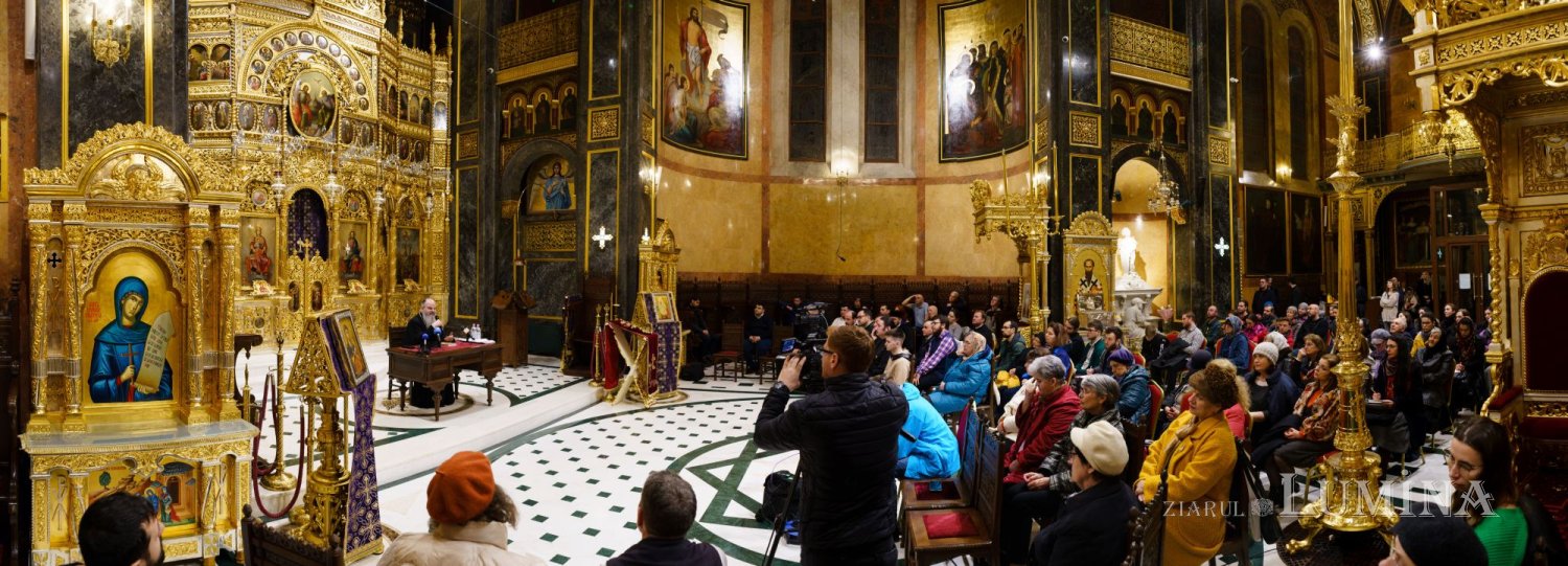 Episcopul Hușilor a conferențiat la Biserica Domnița Bălașa din Capitală 248070