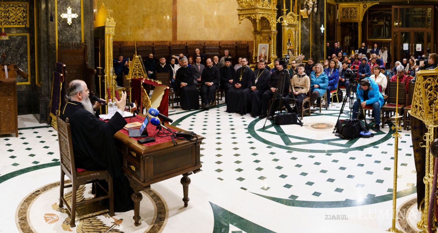 Episcopul Hușilor a conferențiat la Biserica Domnița Bălașa din Capitală 248072